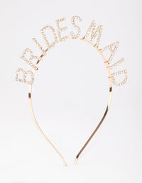 Gold Diamante Bridesmaid Headband - link has visual effect only