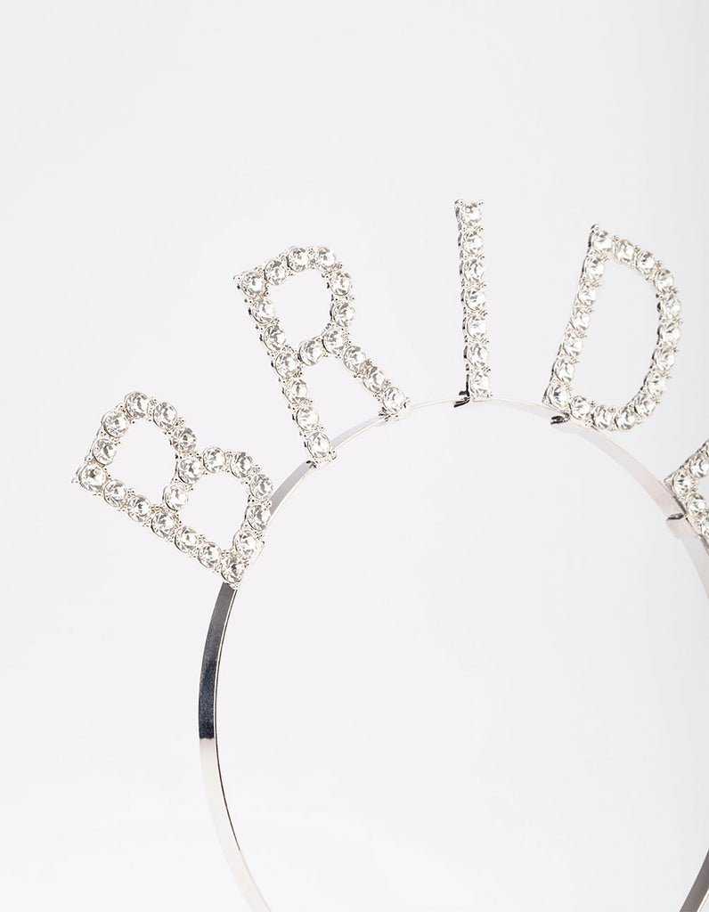 Rhodium Diamante Bride Headband