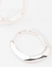 Sterling Silver Chubby Hoop Earrings - link has visual effect only