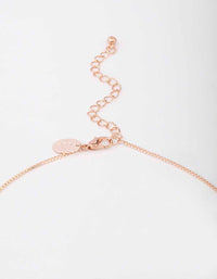 Rose Gold Diamante Lariat Necklace - link has visual effect only