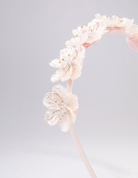 Mixed Floral Petal Detailed Headband - link has visual effect only