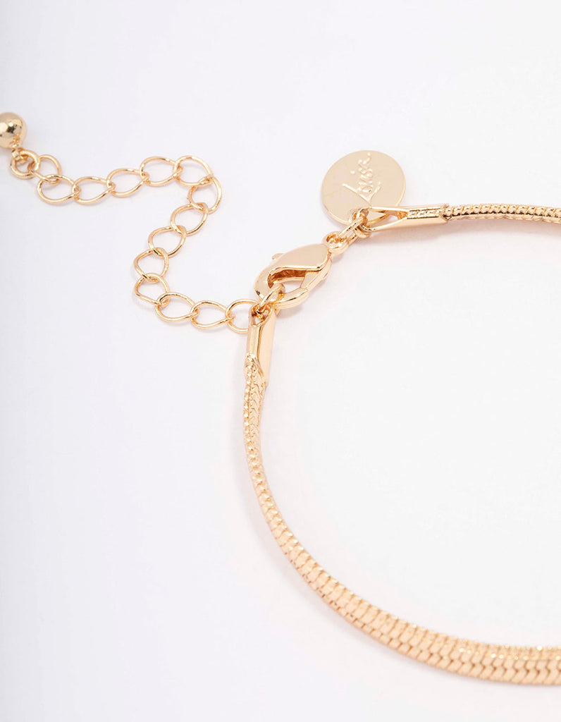 Gold Plated Snake Chain Bracelet