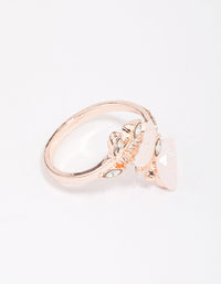 Rose Gold Butterfly Wrap Ring - link has visual effect only