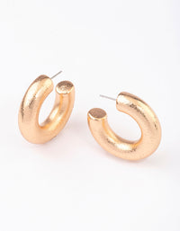 Gold Textured Bubble Hoop Earrings - link has visual effect only