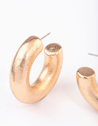 Gold Textured Bubble Hoop Earrings - link has visual effect only