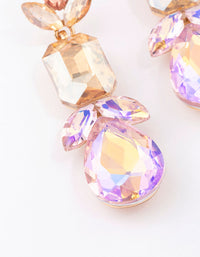 Gold Multi Stone Shape Drop Earrings - link has visual effect only