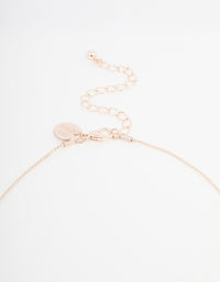 Rose Gold Pearl Charm Long Necklace - link has visual effect only