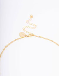 Gold Plated Cherub Twisted Chain Pendant Necklace - link has visual effect only