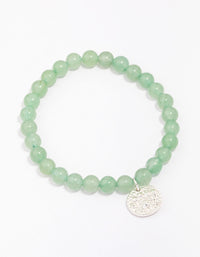 Green Aventurine Evil Eye Charm Bracelet - link has visual effect only