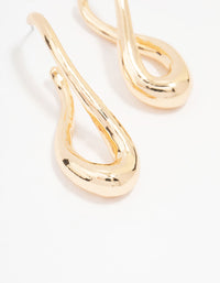 Gold Infinity Hoop Earrings - link has visual effect only