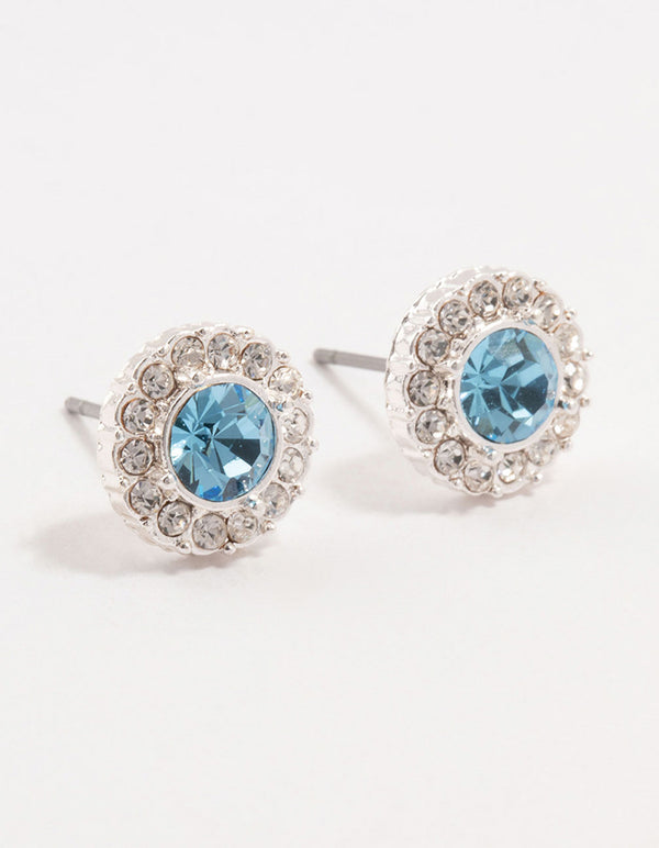 Blue Bohemia Czech Crystal Stud Earrings