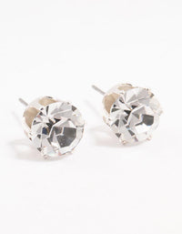 Bohemia Czech Crystal Silver Stud Earrings 10 MM - link has visual effect only