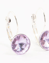 Large Purple Continental Bohemia Czech Crystal Drop Earrings - link has visual effect only