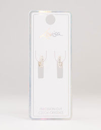 Silver Bohemia Czech Crystal Huggie Earrings - link has visual effect only