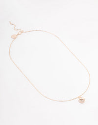 Rose Gold Czech Crystal Necklace - link has visual effect only