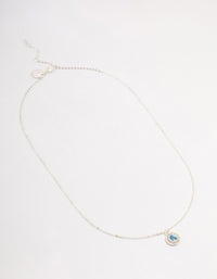 Silver Halo Czech Crystal  Necklace - link has visual effect only