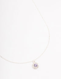 Silver Halo Czech Crystal Necklace - link has visual effect only