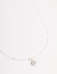 Silver Halo Czech Crystal Necklace - link has visual effect only