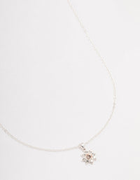 Silver Star Halo Czech Crystal Necklace - link has visual effect only