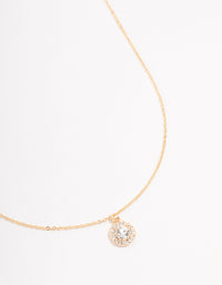 Gold Halo Czech Crystal Necklace - link has visual effect only