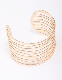 Gold Organic Bar Wrist Cuff - link has visual effect only