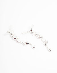 Silver Multi Diamante Cuff Earrings - link has visual effect only