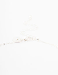 Silver Beaded Cross Jewellery Set - link has visual effect only