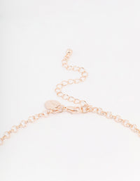 Rose Gold Glowing Circular Statement Necklace - link has visual effect only