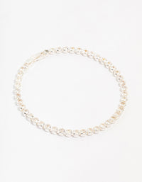 Silver Plated Single Classic Tennis Bracelet - link has visual effect only