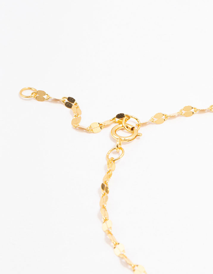 Gold Plated Sterling Silver Chain Bracelet & Anklet