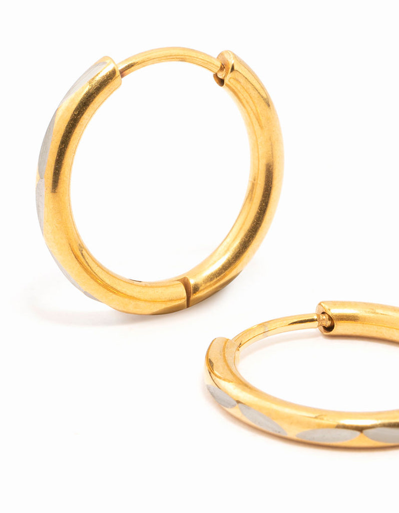 Gold Plated Surgical Steel Classic Hoop Earrings