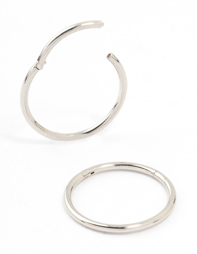 Surgical Steel Sleeper Earrings 12MM