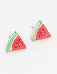 Watermelon Stud Earrings - link has visual effect only