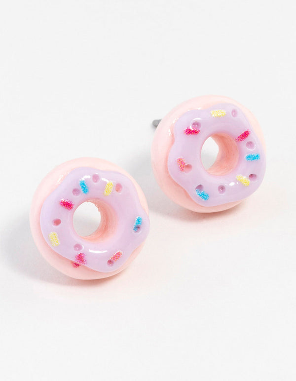 Sprinkle Doughnut Stud Earrings