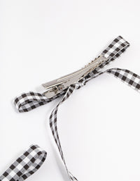 Gingham Fabric Bows 2-Pack - link has visual effect only