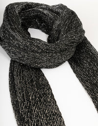 Black Fabric Drape Scarf Necklace - link has visual effect only