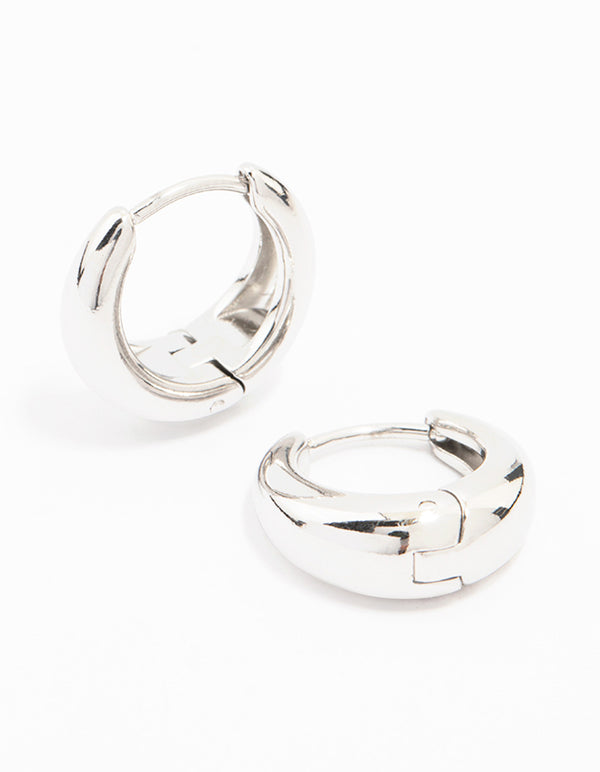 Waterproof Stainless Steel Mini Drop Huggie Earrings