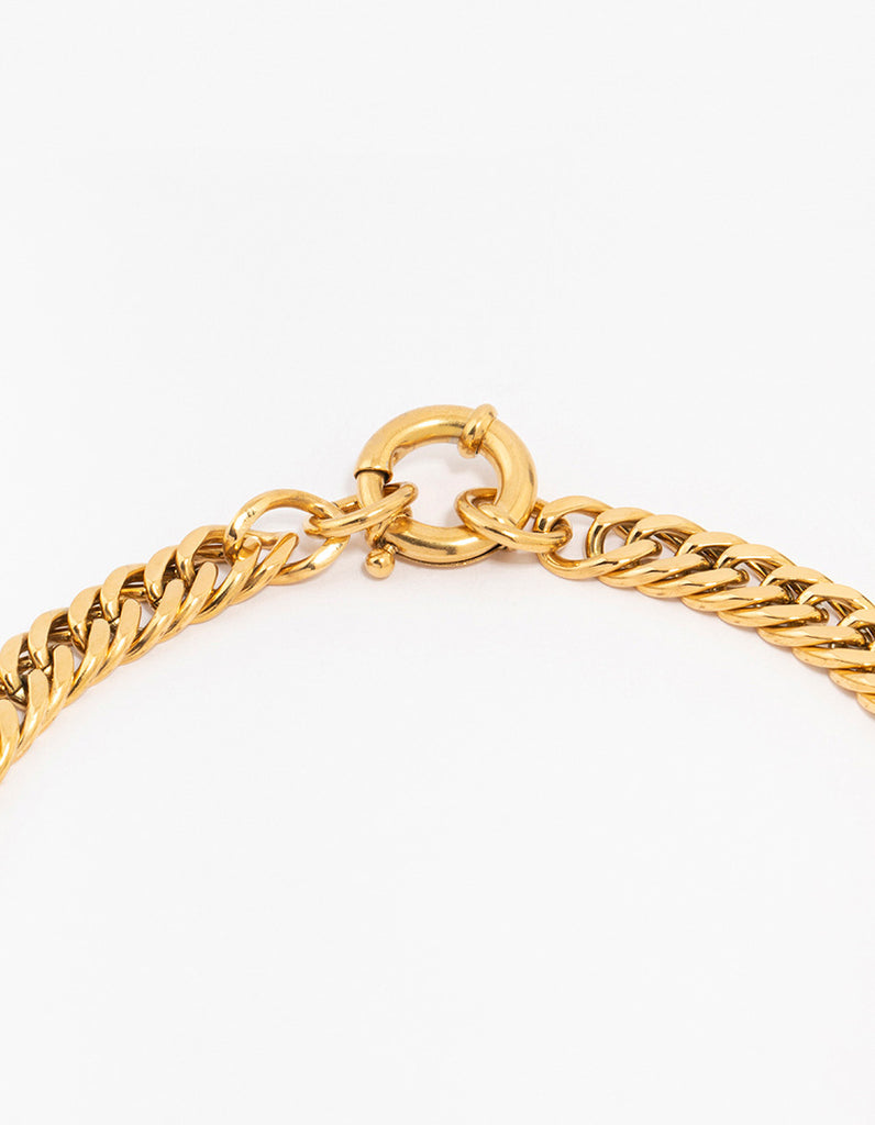 Gold Plated Stainless Steel Chain Necklace