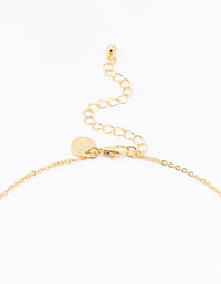 Gold Plated Pave Letter L Necklace - link has visual effect only