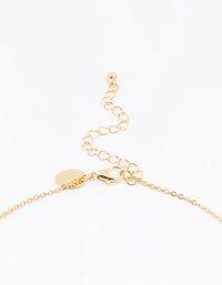 Gold Plated Pave Letter M Necklace - link has visual effect only