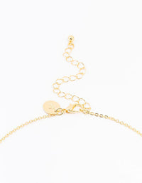 Gold Plated Pave Letter J Necklace - link has visual effect only