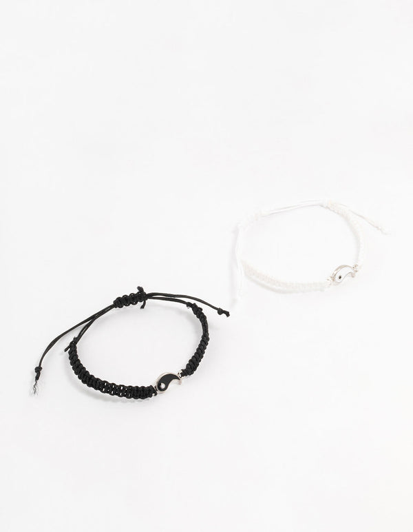 Yin Yang Tie Bracelets 2-Pack