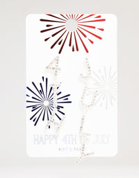 Silver 4th July Drop Earrings - link has visual effect only