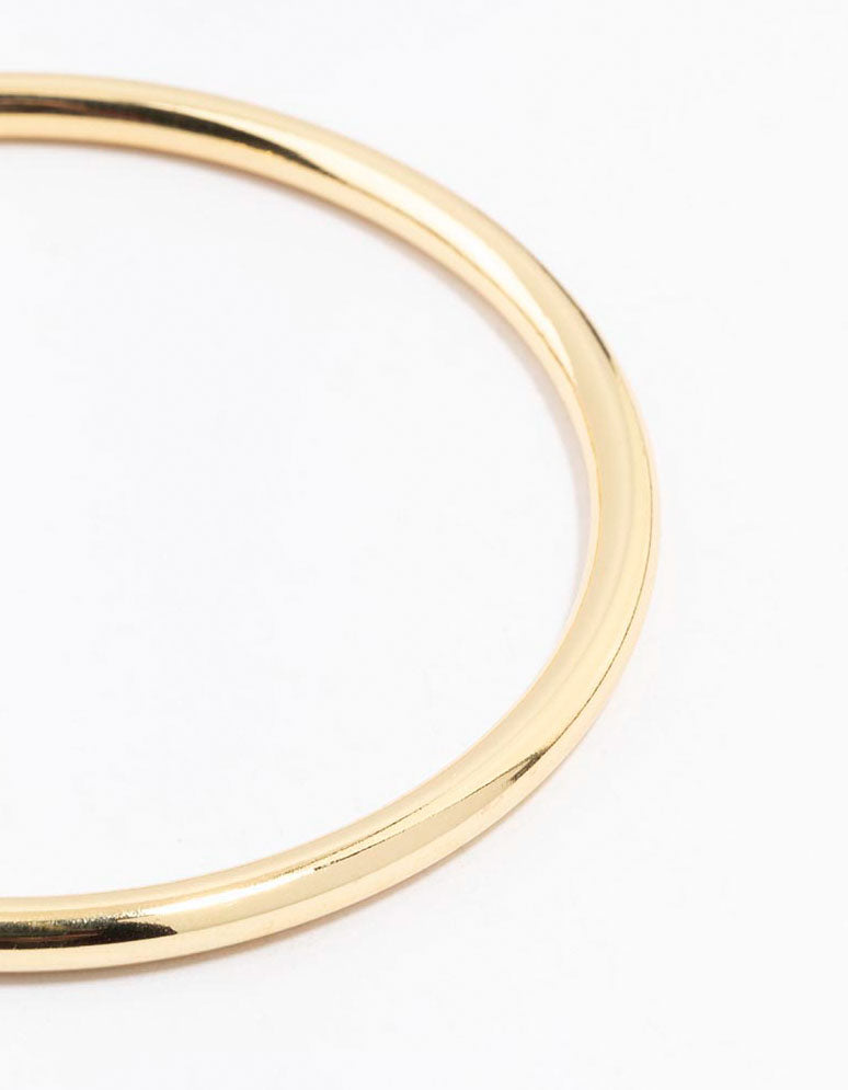 Gold Plated Round Core Bangle