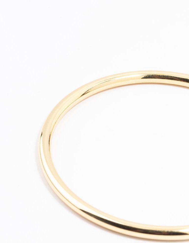 Gold Plated Round Core Bangle