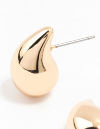 Gold Tiny Teardrop Stud Earrings - link has visual effect only