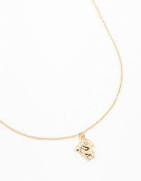 Gold Diamante Astronaut Necklace - link has visual effect only