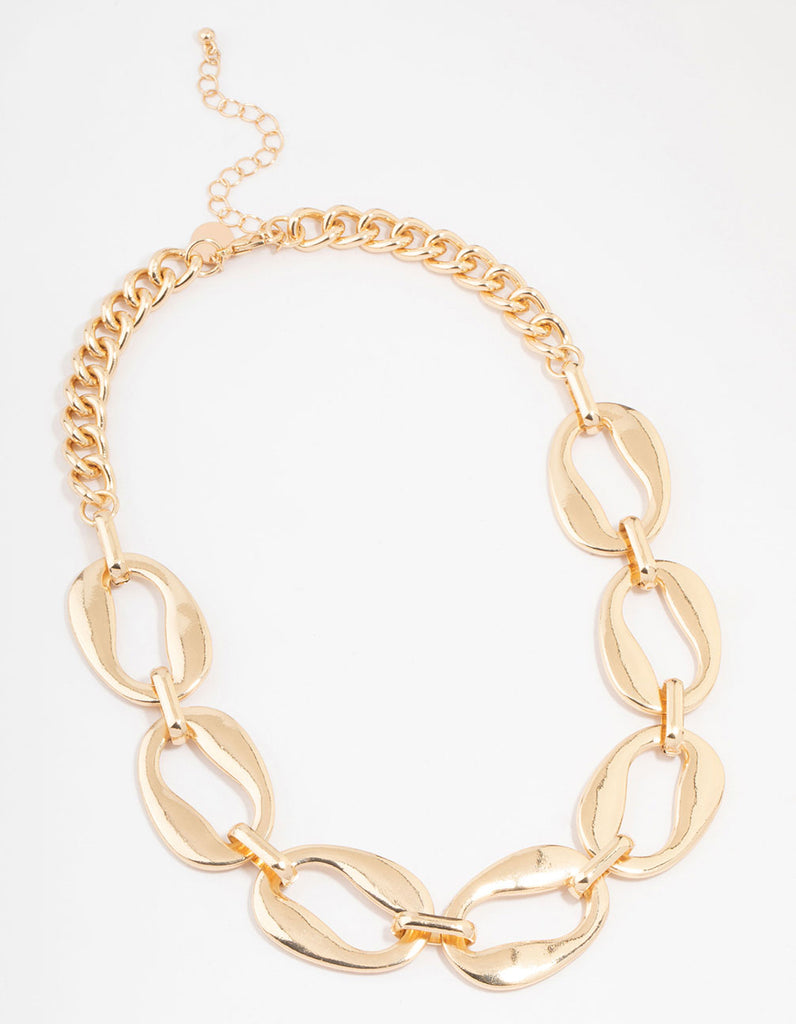 Gold Statement Chain Necklace