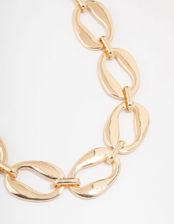 Gold Statement Chain Necklace