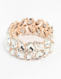 Rose Gold Adjustable Multi Stone Medium Bracelet - link has visual effect only